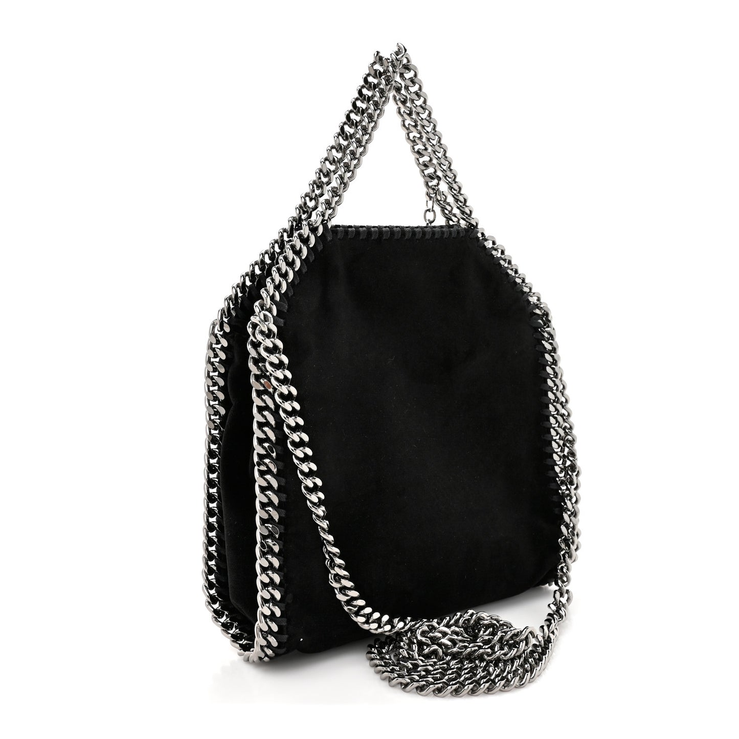X DISNEY Shaggy Deer Crystal Fantasia Tiny Falabella Tote Tote Black