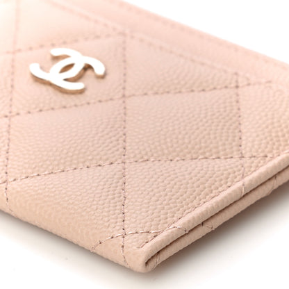 Chanel Caviar Quilted Card Holder Light Beige 11 of 12