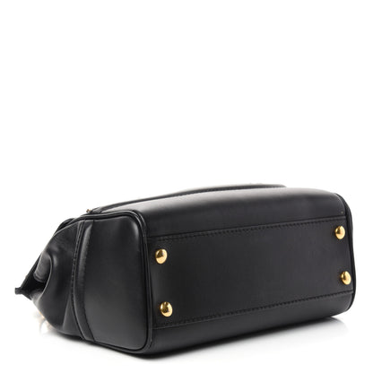 Versace Calfskin Crystal Stud Palazzo Empire Bag Black 4 of 9