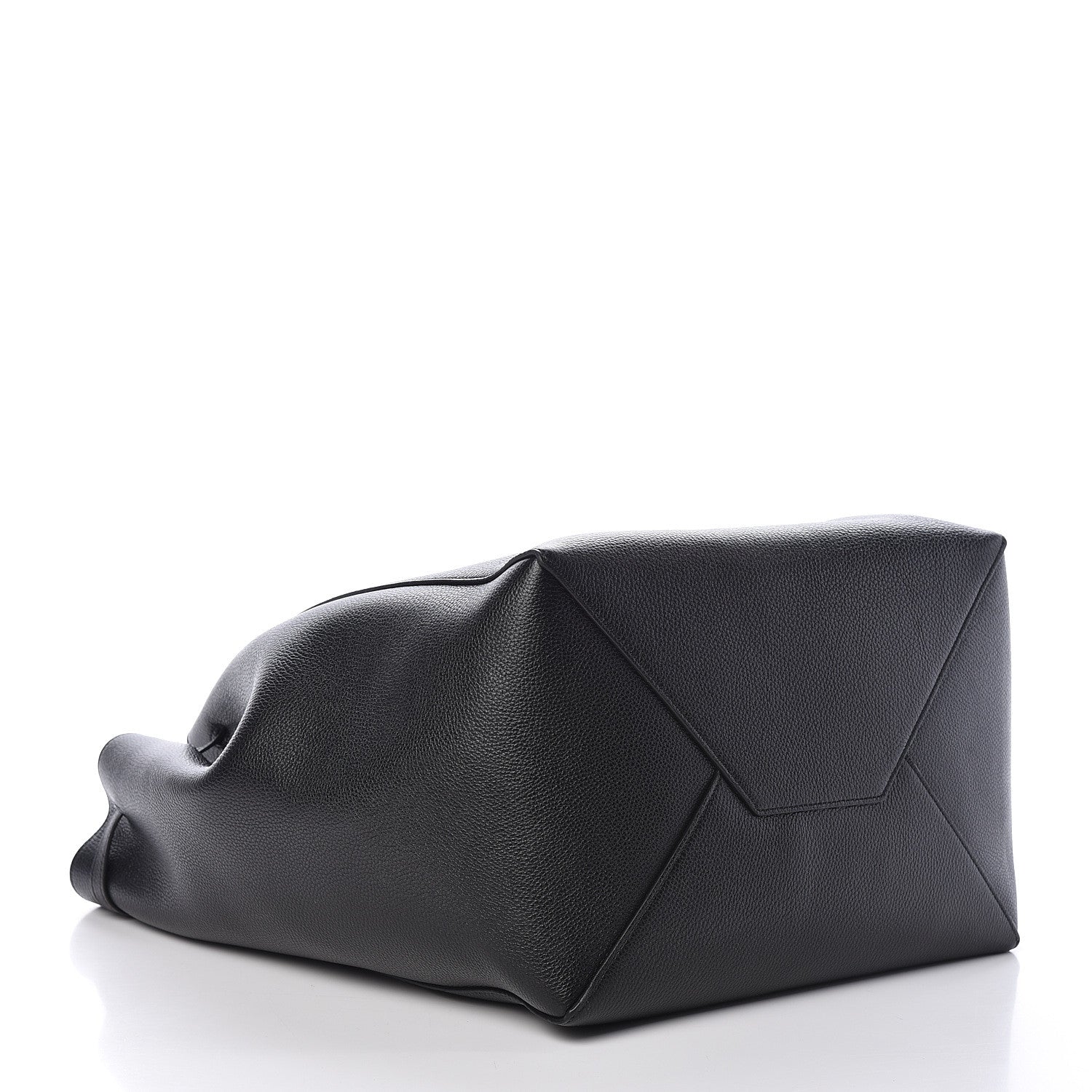 Celine Soft Grained Calfskin Medium Belt Cabas Phantom Black 4 of 12
