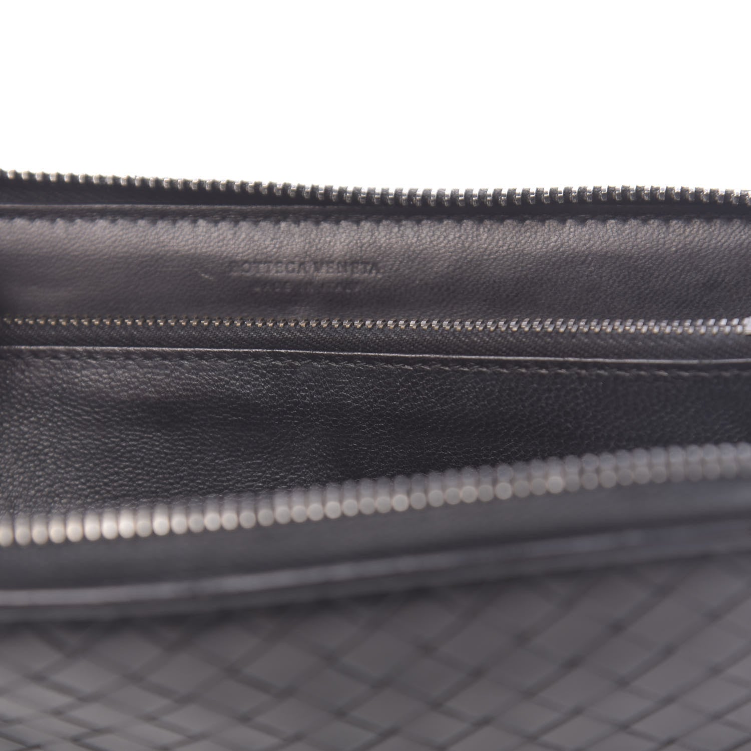 Bottega Veneta Nappa Intrecciato Zip Around Wallet Black 12 of 14