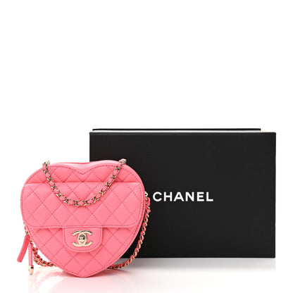 Chanel Lambskin Quilted CC In Love Heart Bag Pink 11 of 11