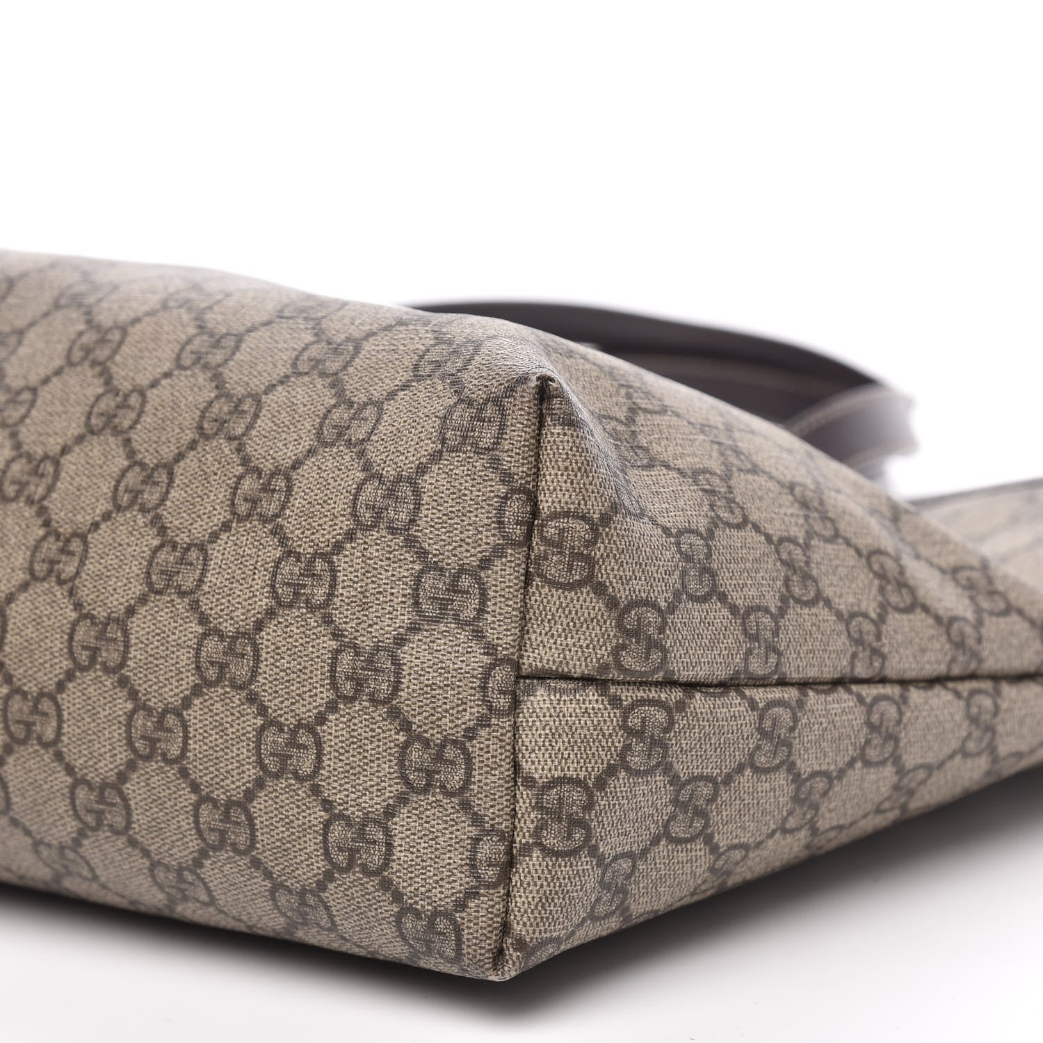 Gucci GG Supreme Monogram Medium Zippered Shopping Tote Dark Brown 10 of 12