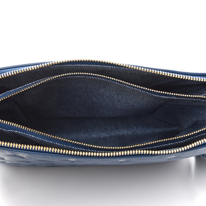Louis Vuitton Lambskin Embossed Monogram Coussin PM Denim Blue 5 of 8