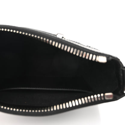 Gucci GG Supreme Monogram Web Small Flat Messenger Bag Black Grey 5 of 10