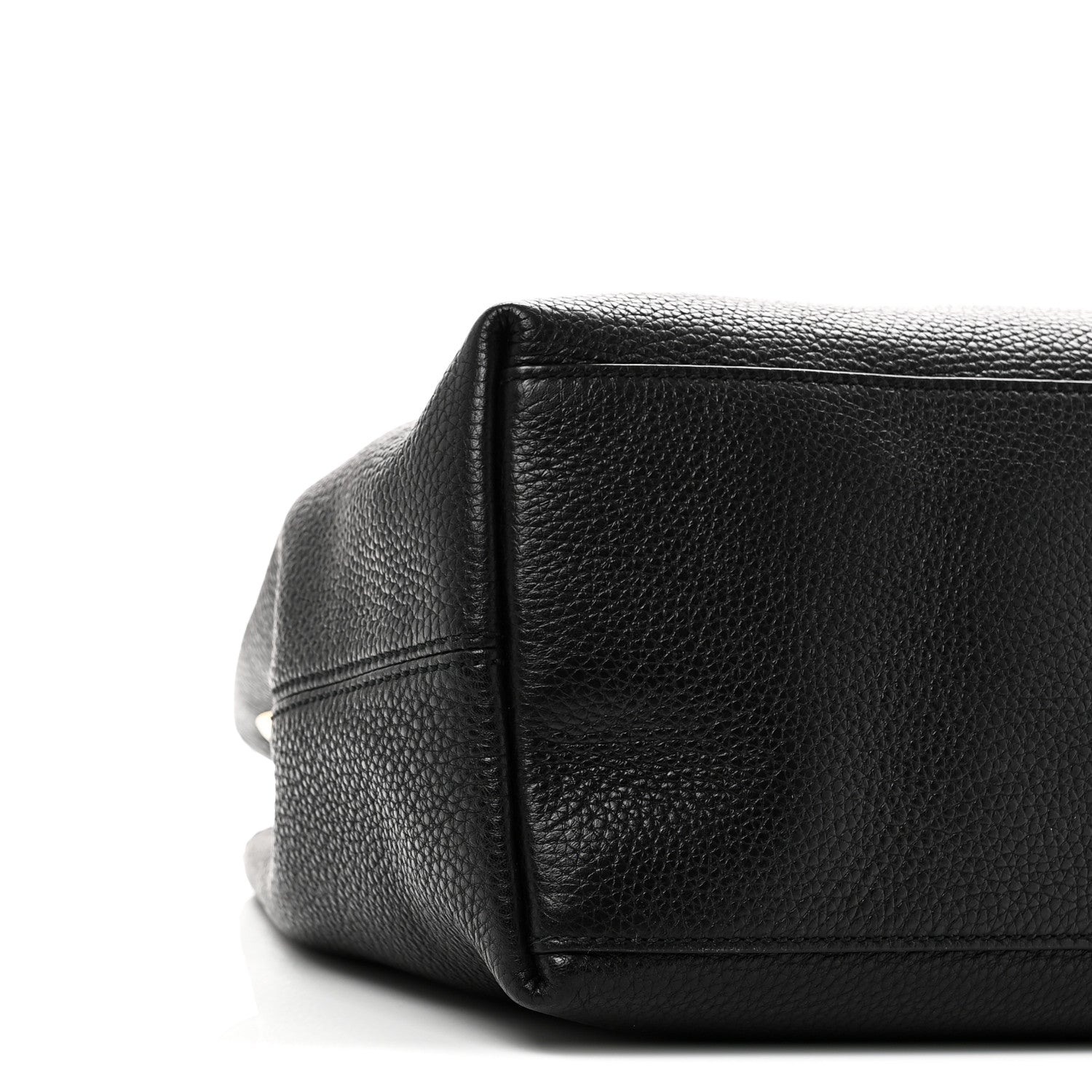 Gucci Pebbled Calfskin Medium Soho Chain Shoulder Bag Black 9 of 10