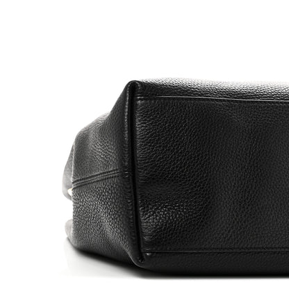 Gucci Pebbled Calfskin Medium Soho Chain Shoulder Bag Black 9 of 10