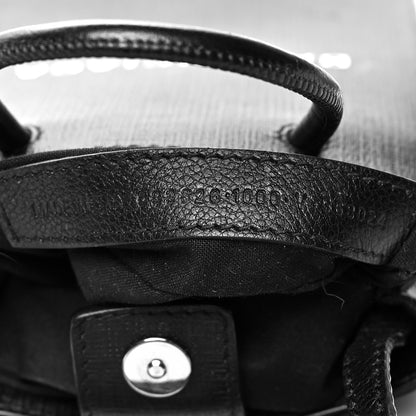 Balenciaga Squared Calfskin Logo Shopping Phone Holder Bag Black 7 of 12