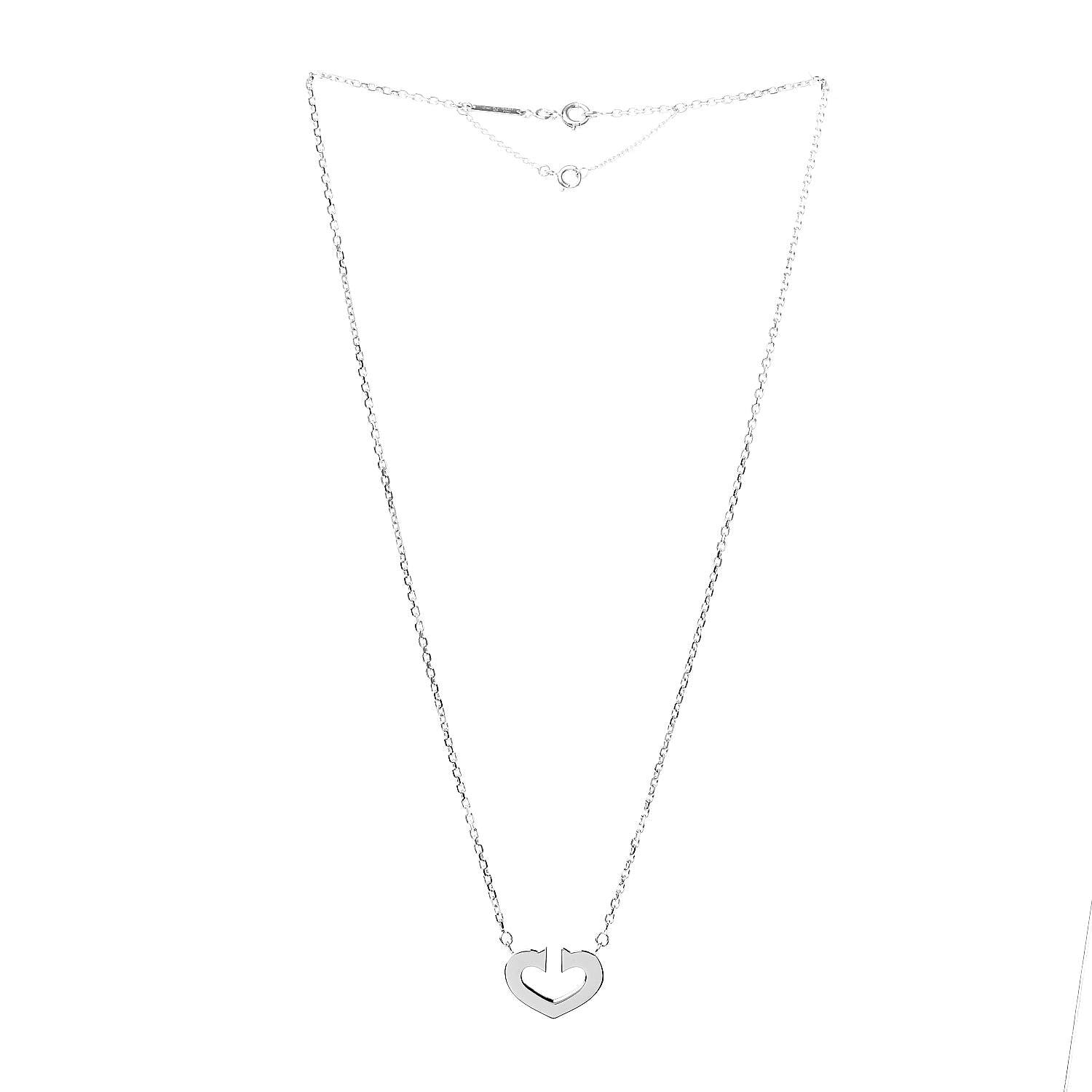 Cartier 18K White Gold Medium Hearts and Symbols Necklace 3 of 6