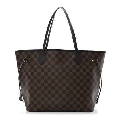Louis Vuitton Damier Ebene Neo Neverfull MM Rose Ballerine 1 of 15