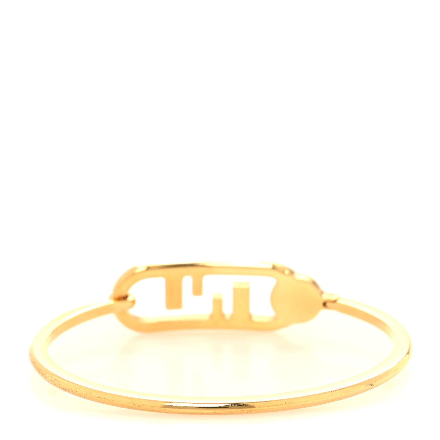 Fendi Metal Pearl O'Lock Bracelet M Oro Soft White 3 of 5