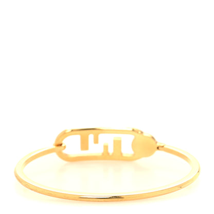 Fendi Metal Pearl O'Lock Bracelet M Oro Soft White 3 of 5