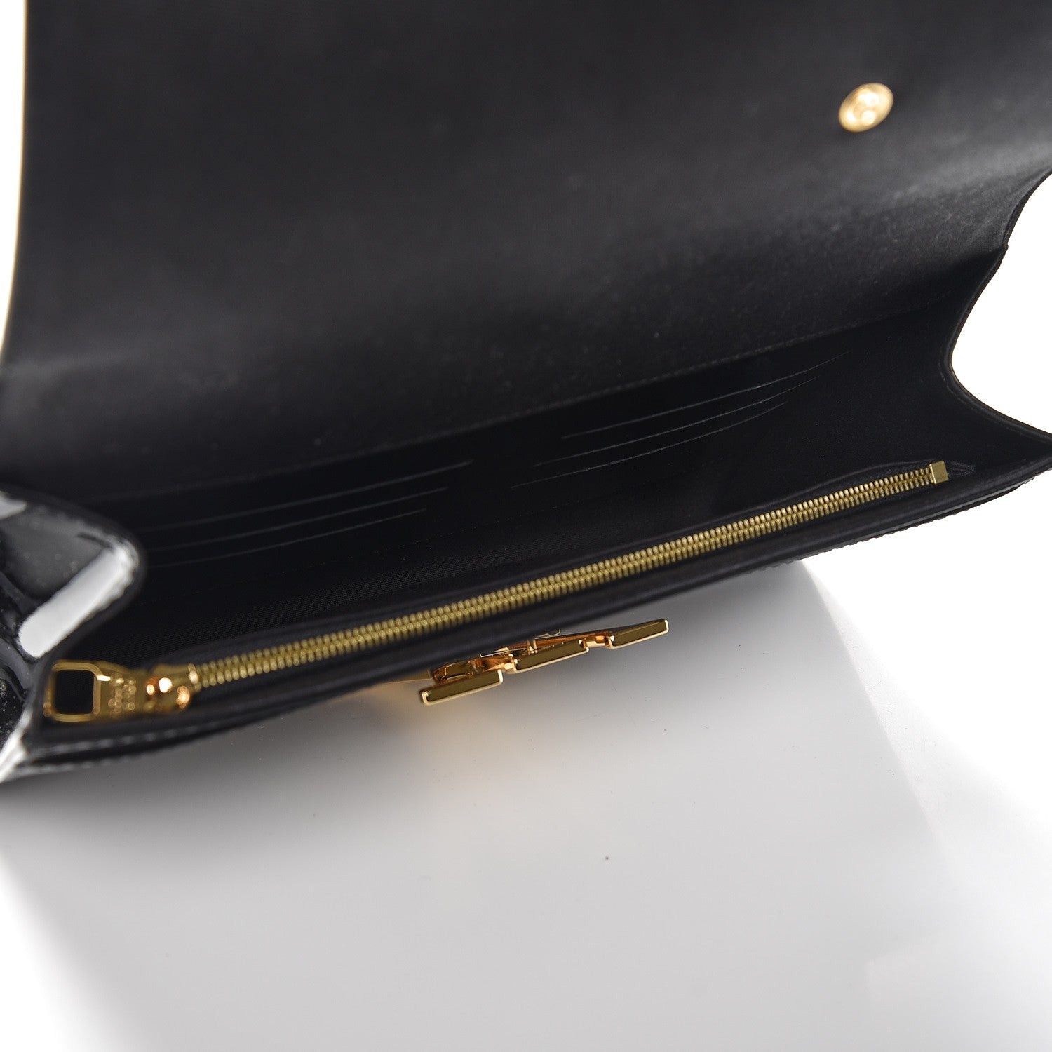 Louis Vuitton Patent Louise Clutch Black 5 of 7