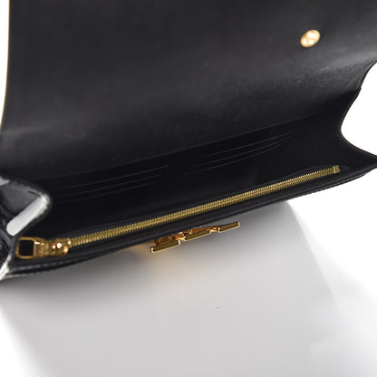 Louis Vuitton Patent Louise Clutch Black 5 of 7