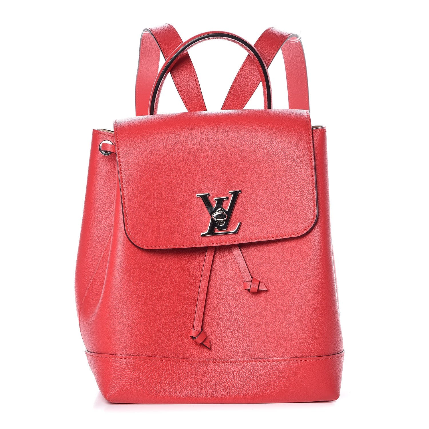 Louis Vuitton Soft Calfskin Lockme Backpack Poppy 1 of 7