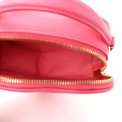 Louis Vuitton Calfskin Embroidered Monogram Pop My Heart Bag Pouch Dragon Fruit Pink 5 of 9