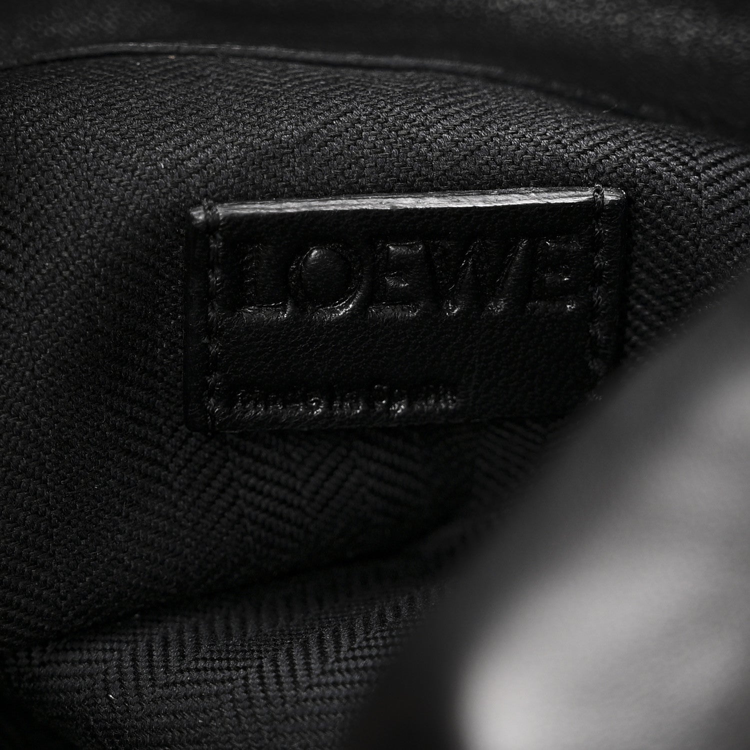 Loewe Calfskin Flamenco Knot Bag Black 7 of 10