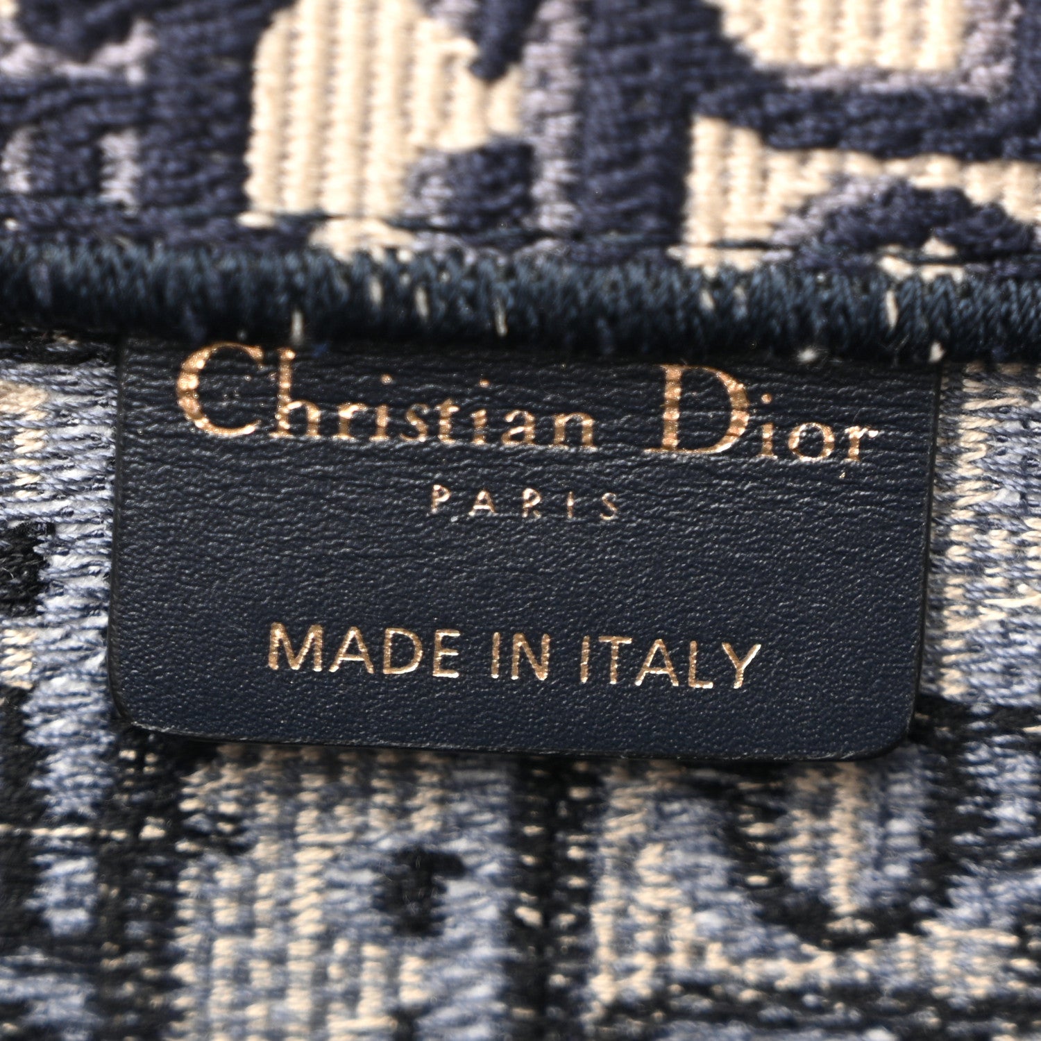 Christian Dior Oblique Large Book Tote Blue Multicolor 6 of 11