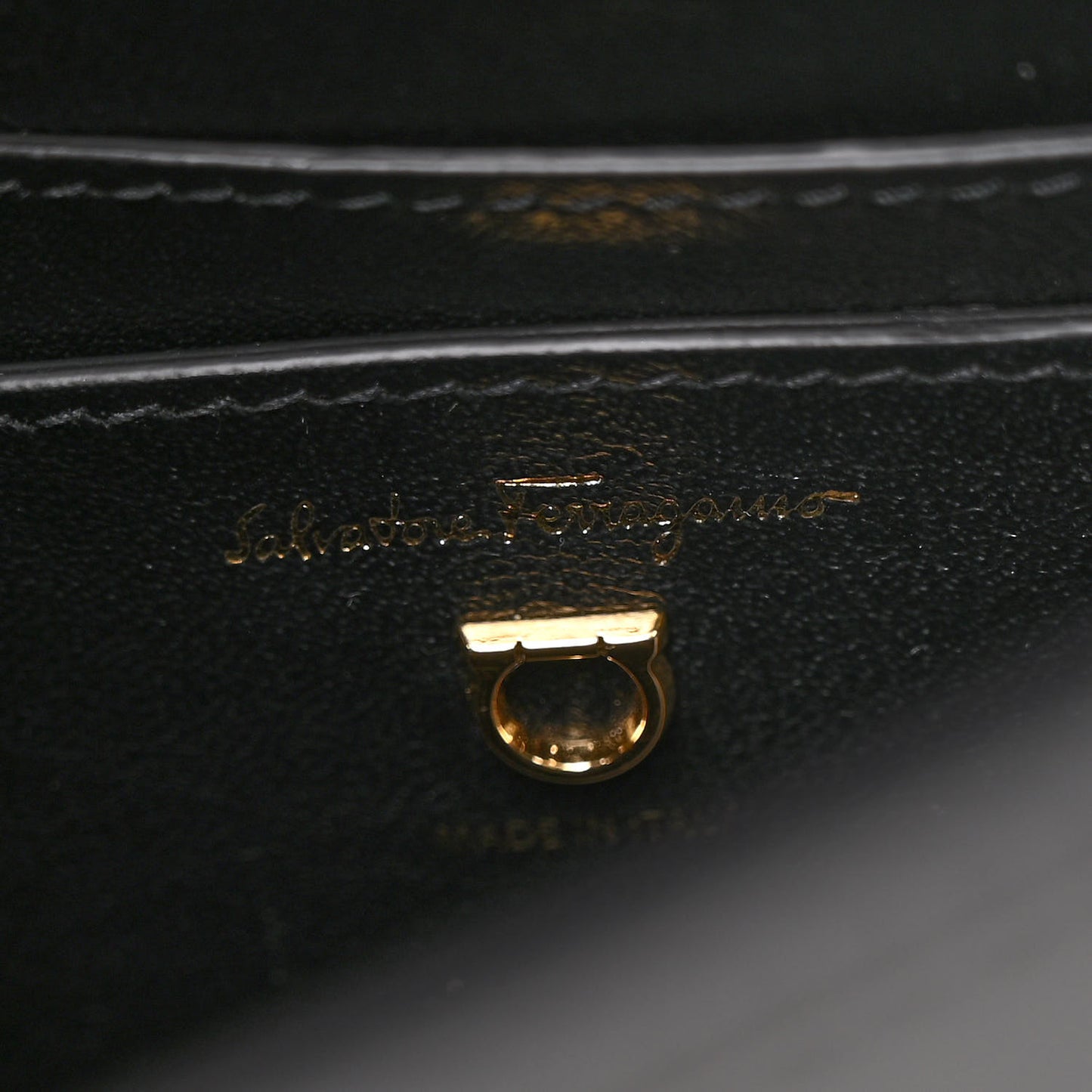 Calfskin Aura Shoulder Bag Black