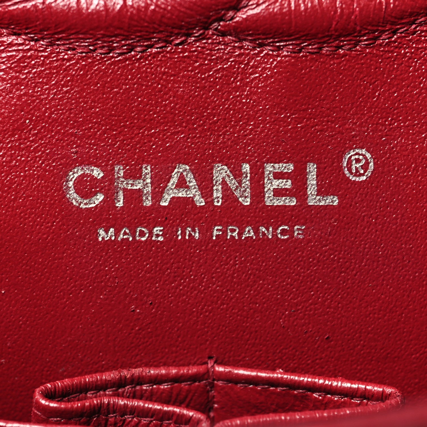 Chanel Caviar Quilted Medium Double Flap Dark Red 6 of 15