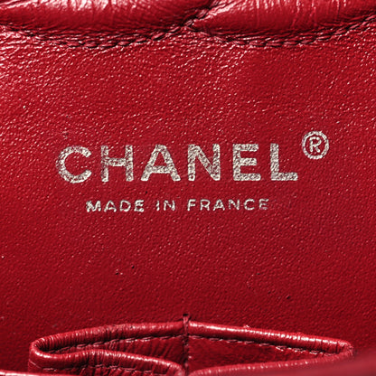 Chanel Caviar Quilted Medium Double Flap Dark Red 6 of 15