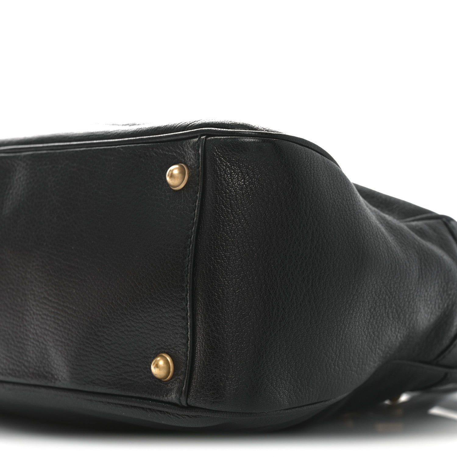 Gucci Pebbled Calfskin Blondie Studded Tote Black 10 of 10