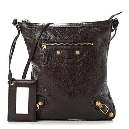 Balenciaga Agneau Giant 12 Gold Hardware Flat Crossbody Charbon 1 of 11