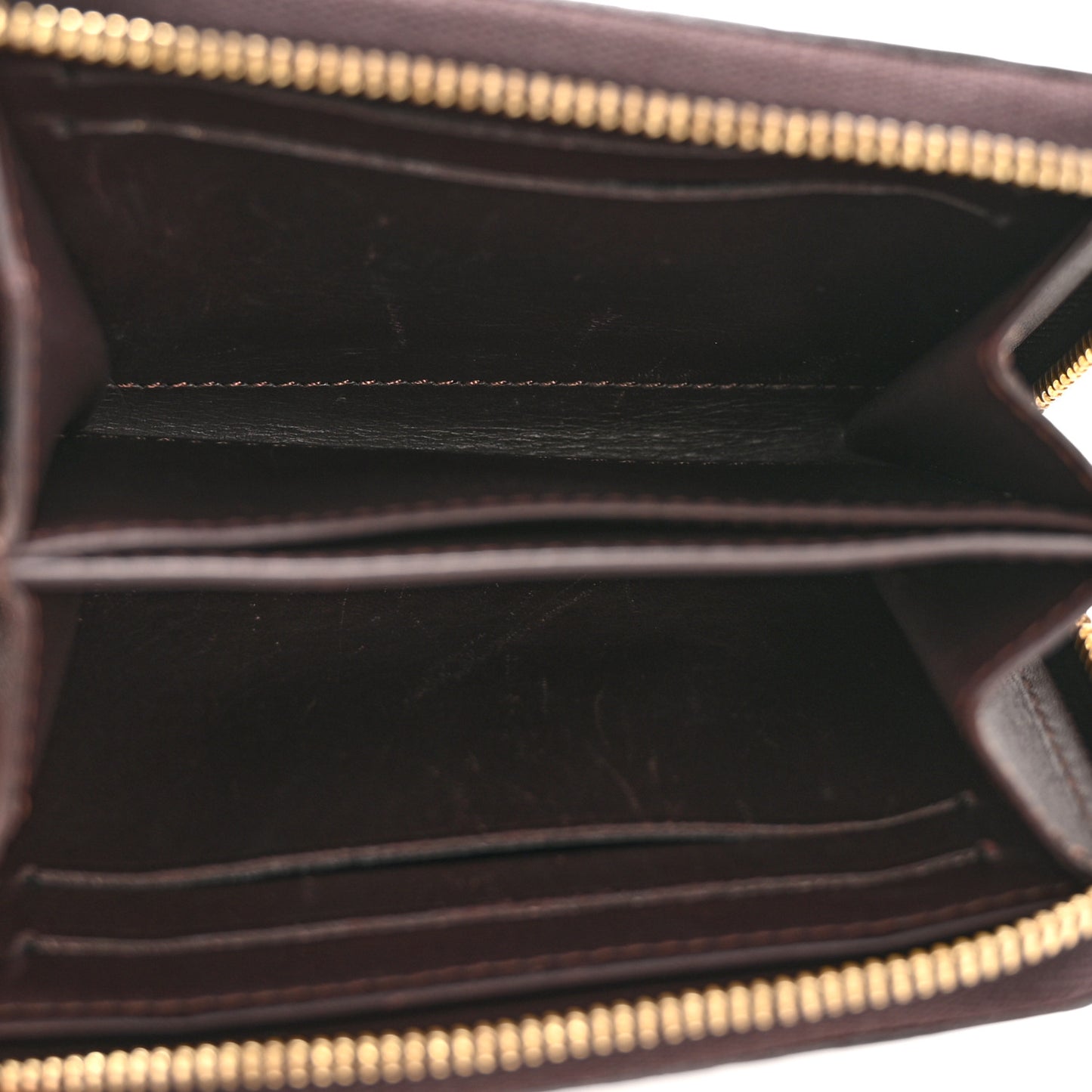 Vernis Rayures Zippy Coin Purse Amarante