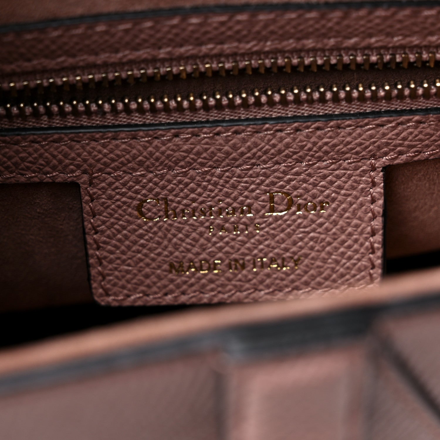 Christian Dior Grained Calfskin Saddle Bag With Strap Blush 6 of 9