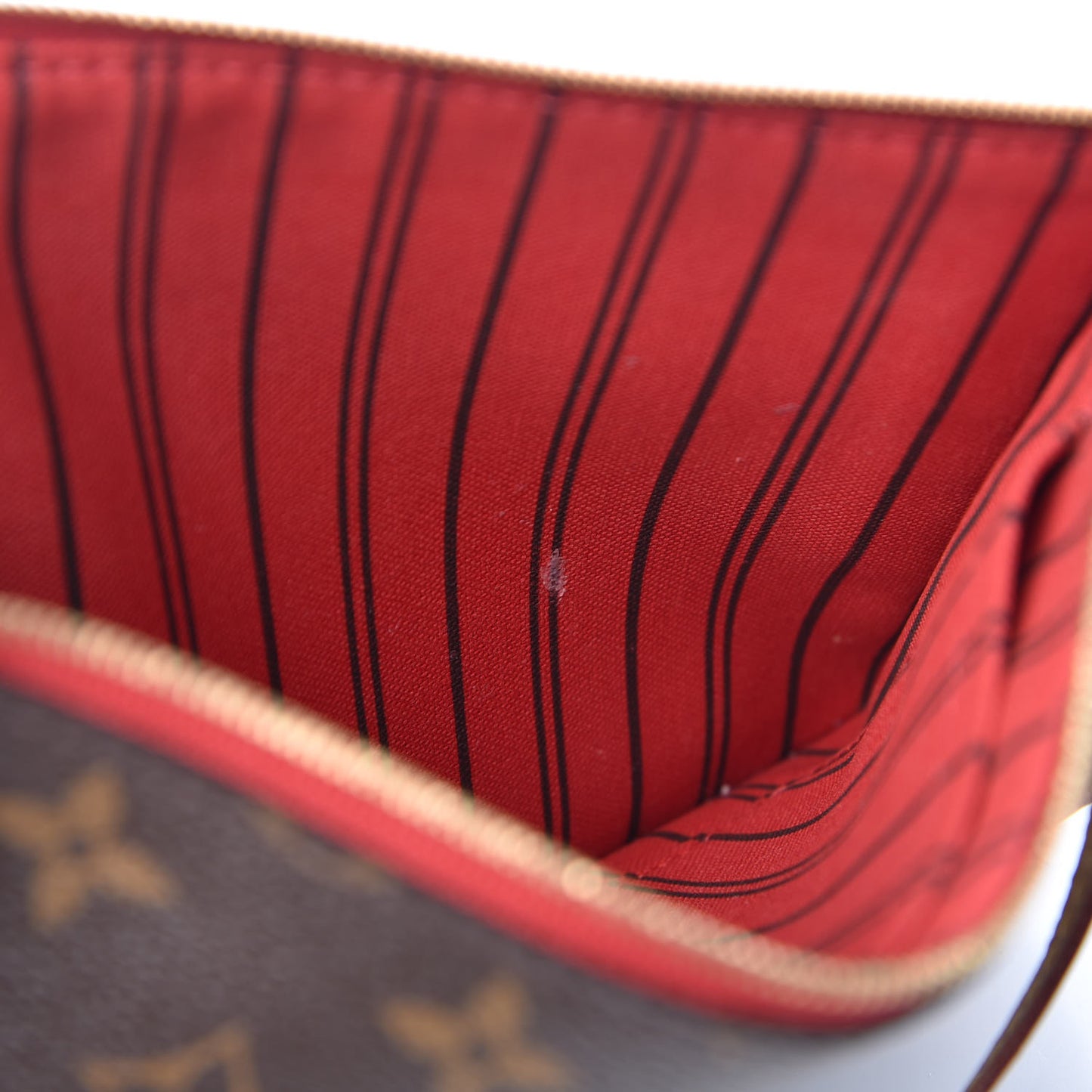 Monogram Neverfull MM GM Pochette Cherry