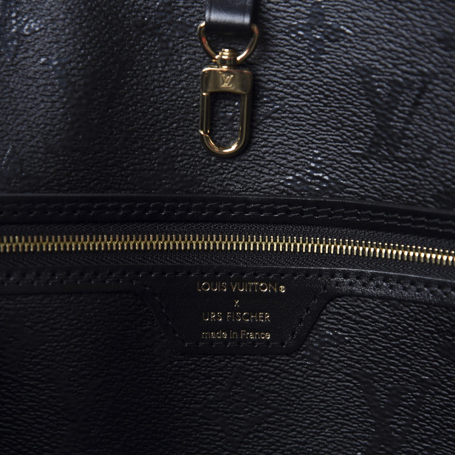 X UF Tufted Monogram Neverfull MM Black Red