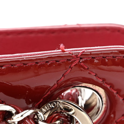 Chanel Patent Quilted Timeless CC Shopping Tote Red 13 of 13