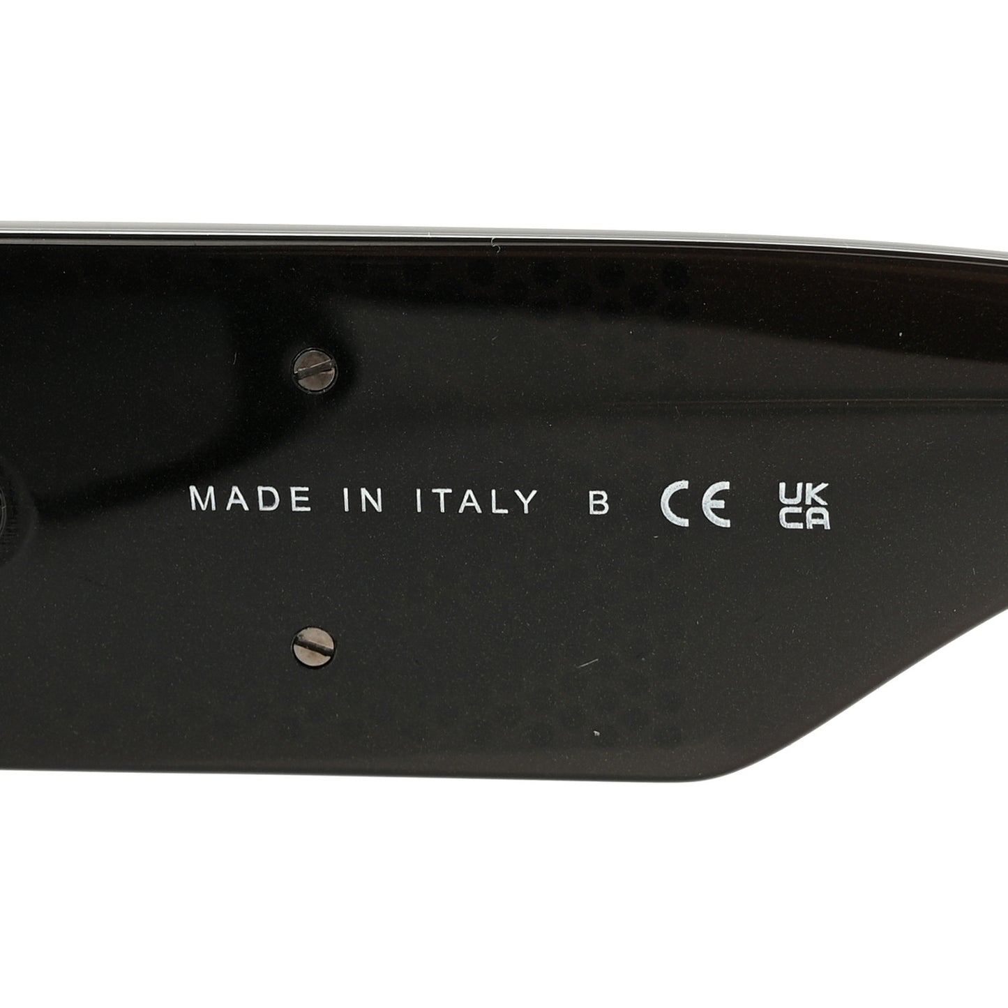 Acetate Crystal CC Shield Sunglasses 5466-B-A Black