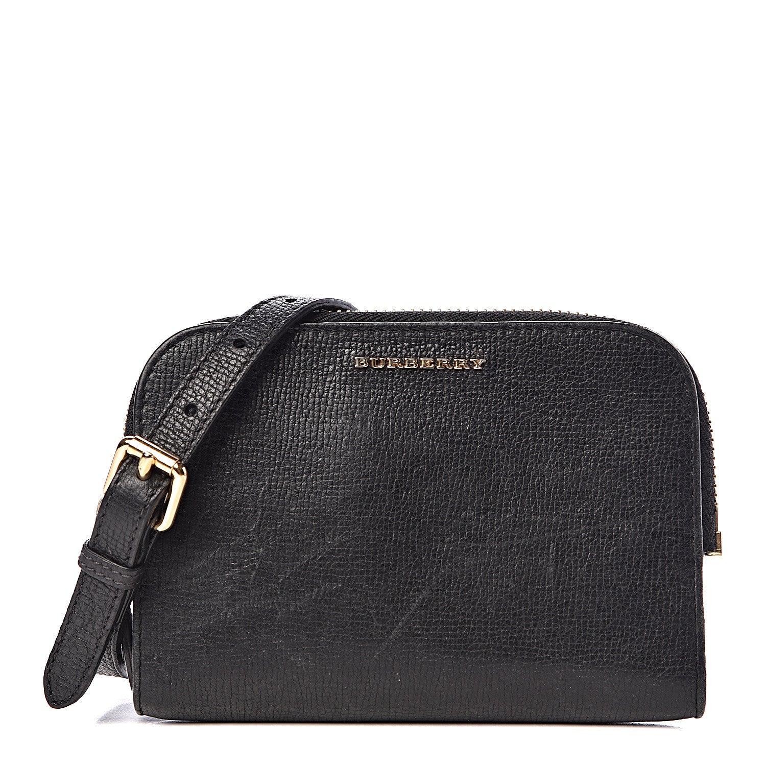 Burberry Grain Calfskin Small Crossbody Bag Black 1 of 14