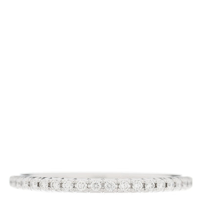 Tiffany 18K White Gold Diamond Metro Band Ring 50 5.5 3 of 7