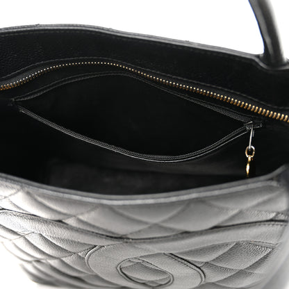 Chanel Caviar Quilted Medallion Tote Black 11 of 15