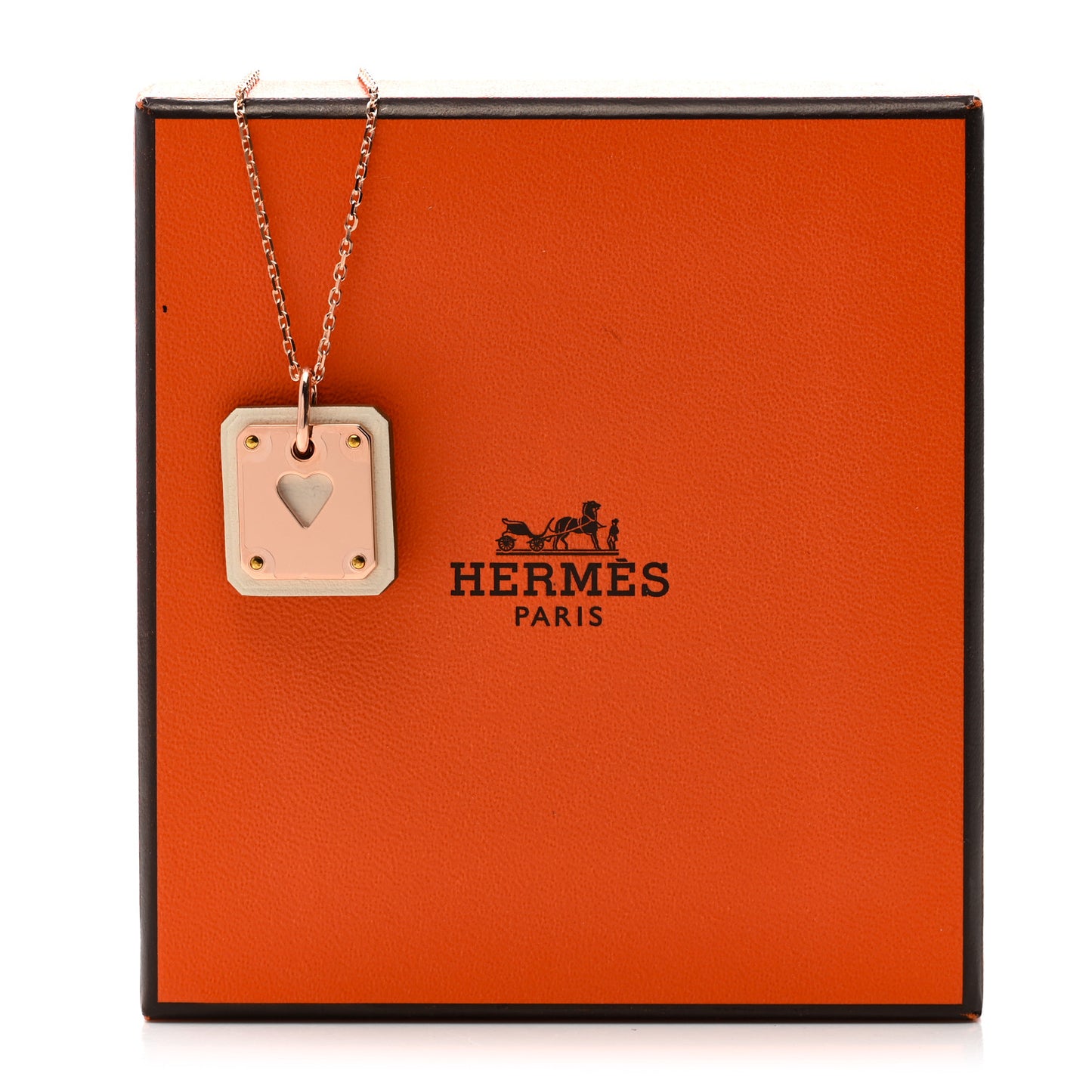 Rose Gold Plated Swift As de Coeur Pendant Necklace Nata