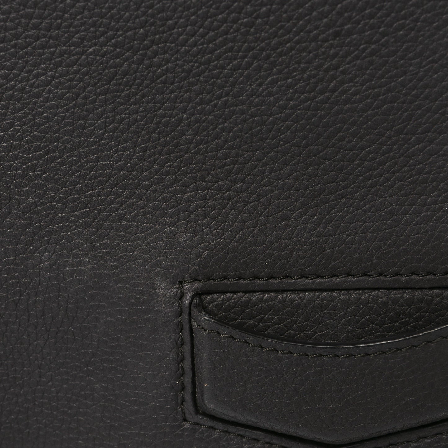 Baby Grained Calfskin Small Trotteur Dark Taupe