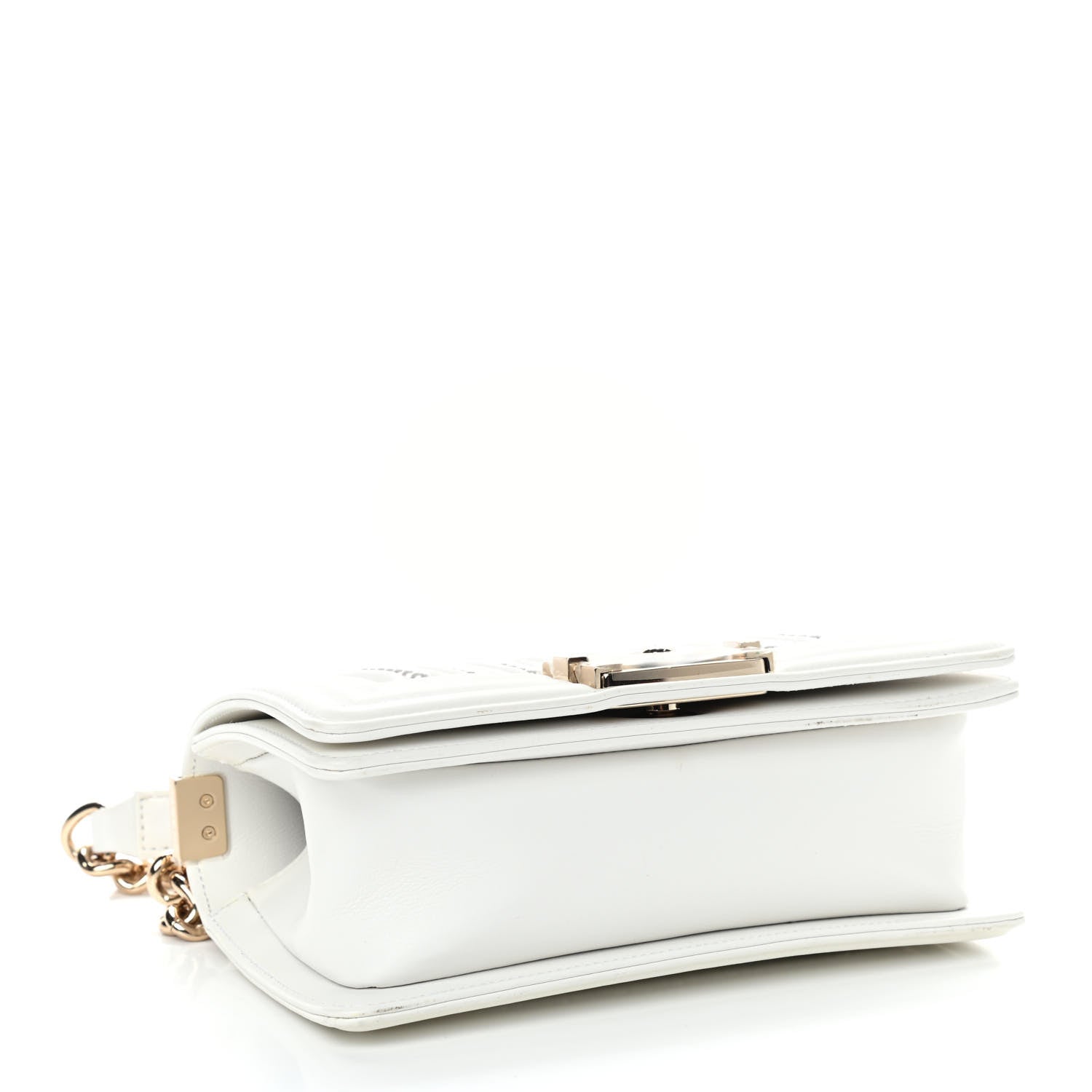 Chanel Calfskin Pearl Small Boy Flap White 3 of 10