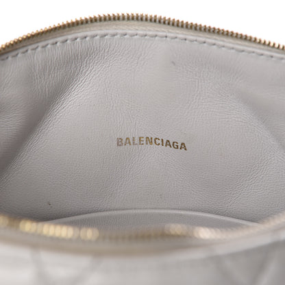 Balenciaga Nappa Calfskin Quilted Touch B Camera Shoulder Bag White 8 of 15