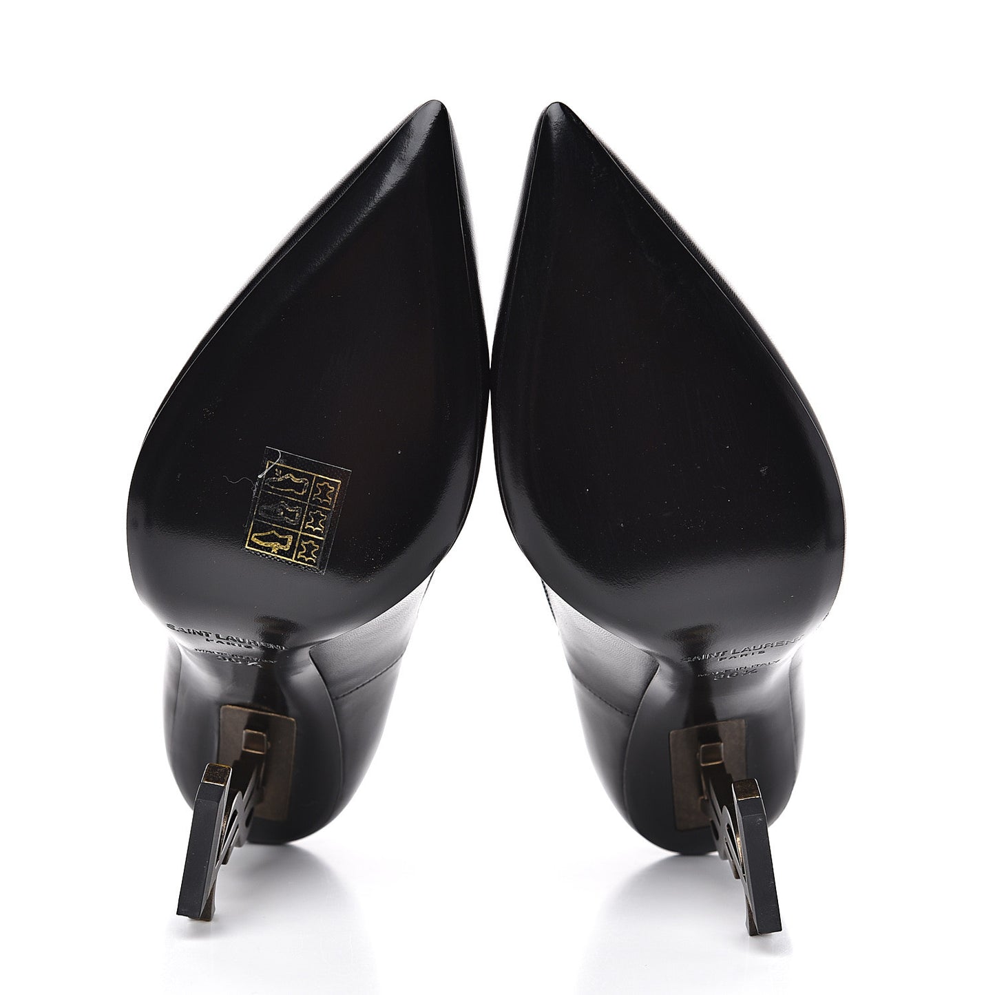 Calfskin Opyum 100 Pumps 36 Black Gold