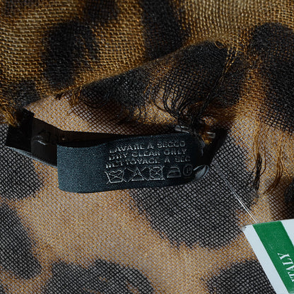 Alexander McQueen Cashmere Silk Leopard Skull Pashmina Scarf 5 of 6