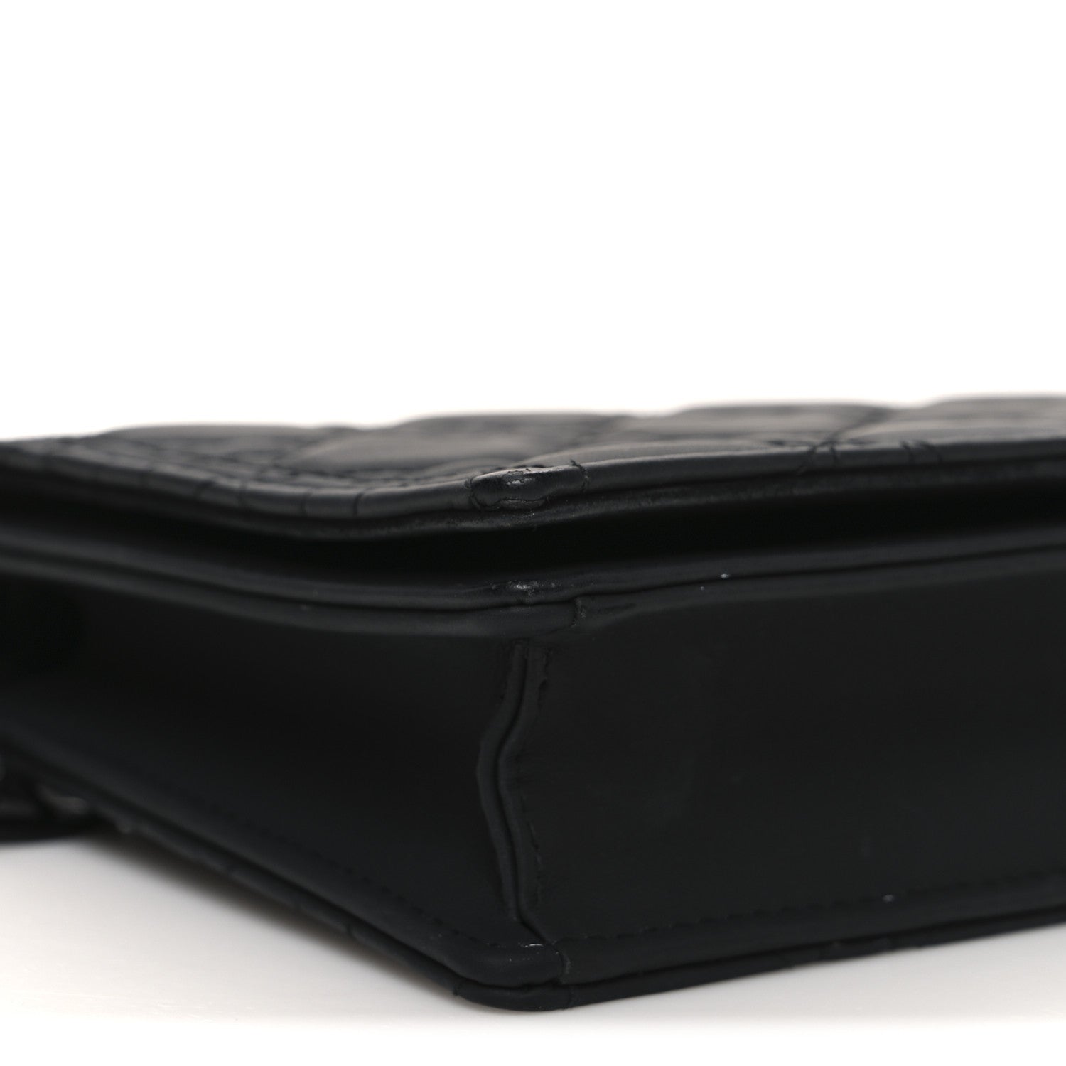Christian Dior Ultra Matte Calfskin Cannage Lady Dior Clutch Black 8 of 10