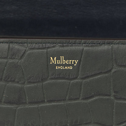 Mulberry Crocodile Embossed Calfskin Small Darley Satchel Green 6 of 12
