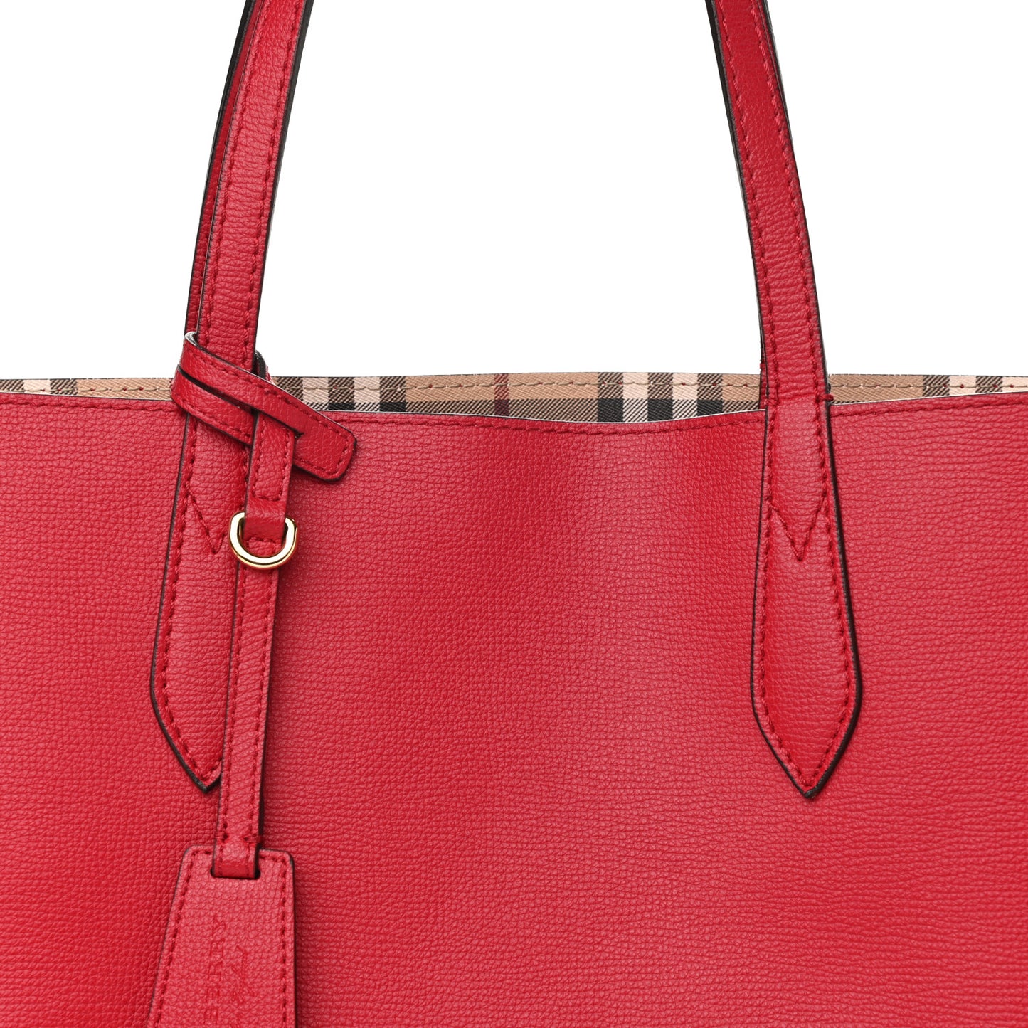 Haymarket Check Medium Reversible Tote Red