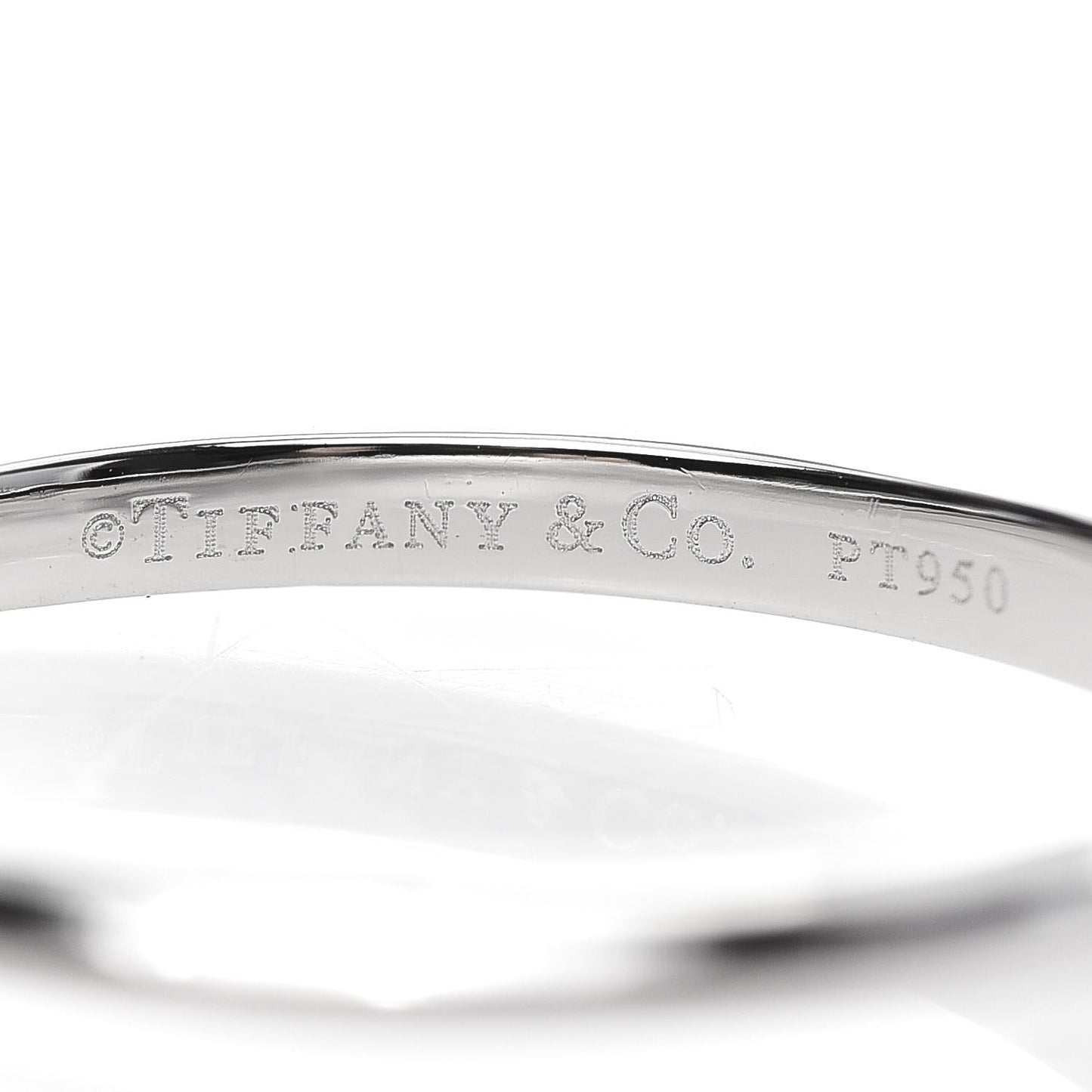 Platinum Diamond .40ct Solitaire Engagement Ring 56 7.5