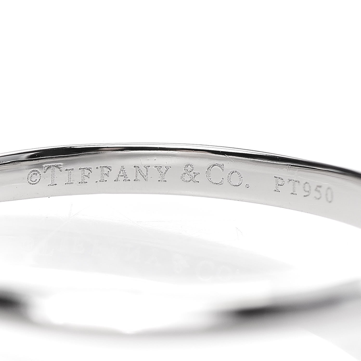 Tiffany Platinum Diamond .40ct Solitaire Engagement Ring 56 7.5 6 of 8