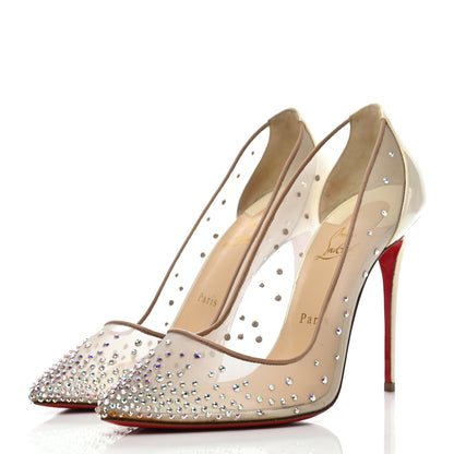 Christian Louboutin Rete Patent Crystal Strass Follies 100 Pumps 40 Version AB 2 of 7
