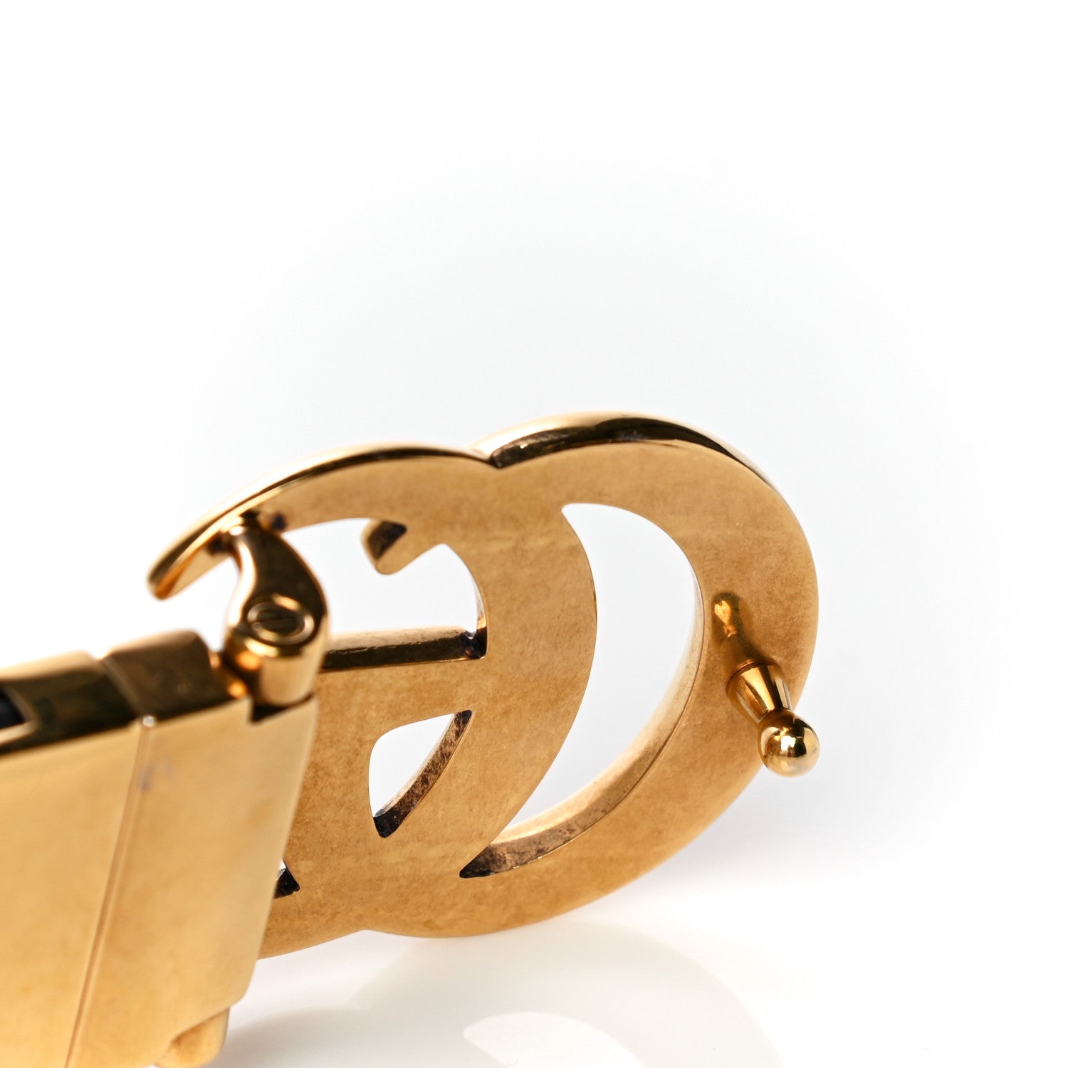 Gucci GG Supreme Monogram Plutone Calfskin Double G Reversible 30mm Belt 105 42 Beige Ebony Mystic White 6 of 10