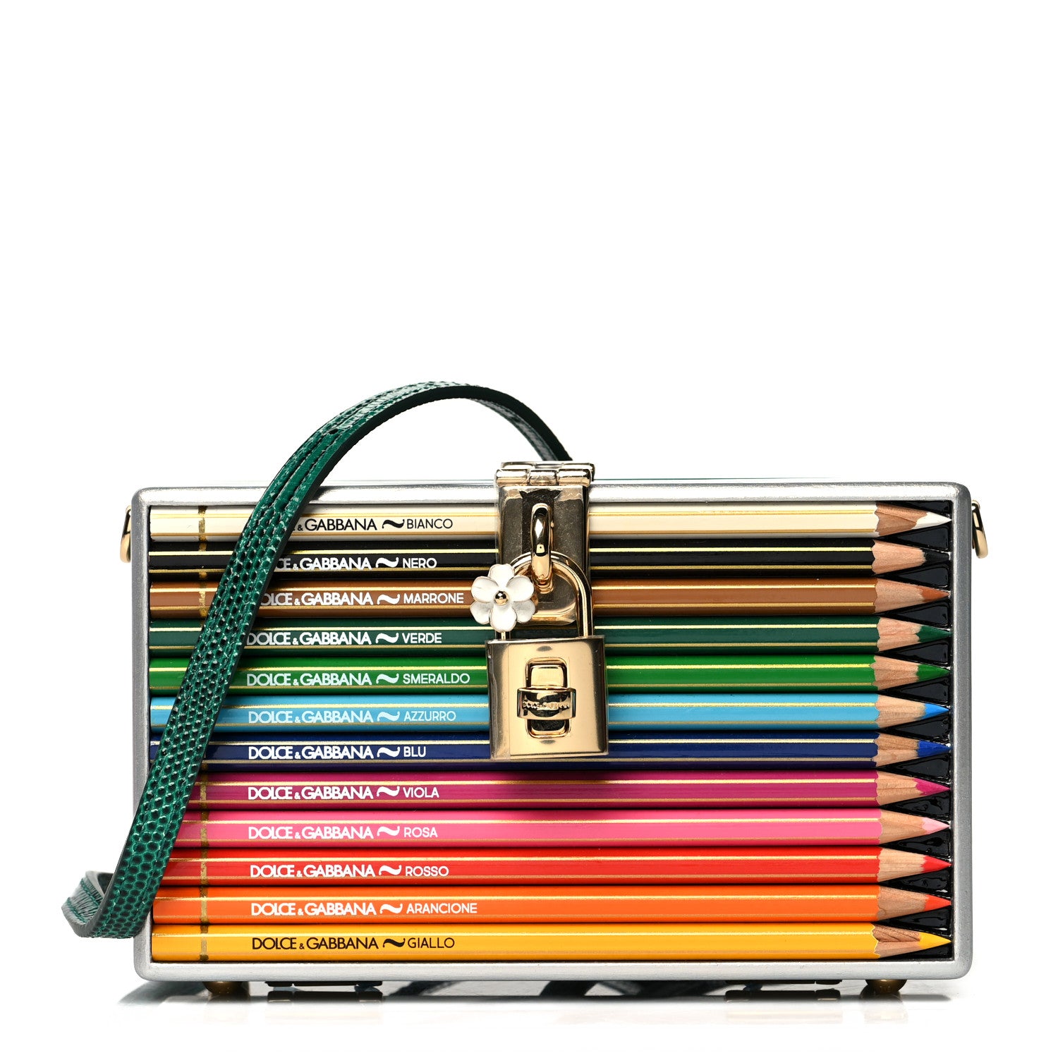 Dolce & Gabbana Resin Pencil Box Clutch Multicolor 1 of 8